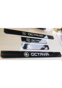 Resim Skoda Octavia Pleksi Kapı Eşiği Takımı Takmatik Plakalık Takımı 548332077 