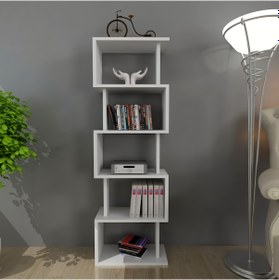 Resim Moonlife Moonlife Zero Dekoratif Kitaplık Beyaz 