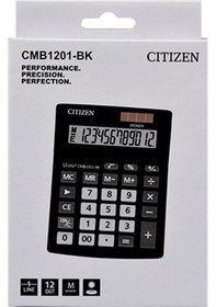 Resim Citizen Cmb1201-Bk Orta Boy Masaüstü Profesyonel Hesap Makinesi 