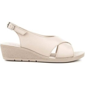 Resim Muya Vienza 31028-551 Anatomik Taban Kadın Sandalet Full Krem 36-40 Krem 
