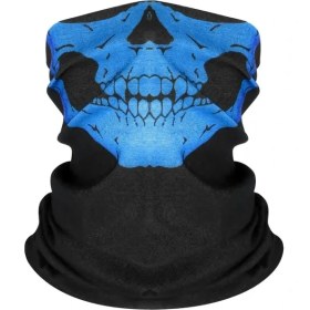 Resim Chaoduo Shop 6-1pc Style Çok Fonksiyonlu Kafatası Maskeleri Üçgen Eşarp Bisiklet Bandana Spor Kamp Avcılık Koşu Bisiklet Boyun Isıtıcı Yüz Körüğü Erkekler (Yurt Dışından) 
