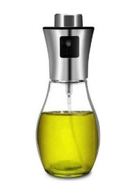 Resim 200 ml Paslanmaz Çelik Başlıklı Cam Sprey Yağdanlık - AL3267 