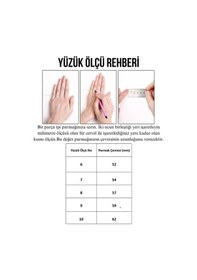 Resim Kristal Taşlı Küçük Su Damlası Yüzük Kırmızı 