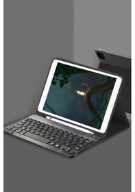 Resim Apple İpad Pro 12.9 2022 Kılıf Kc01 Smart Klavyeli Tablet Tdrtr 