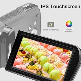 Resim Dijital Video Kamera 4 K Kamera DV 48MP Dijital Zoom 30X IR Gece Görüş Dokunmatik Ekran 3.0 “Pil ile, Uzaktan Kumanda, Taşıma çantası 