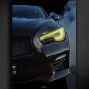 Resim Infinity Q50 Poster Araba Poster (Neon) 