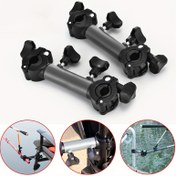 Resim Şemsiye Tutuculu & Olta Klipsli Çok Yönlü Kamp Sandalyesi - Dayanıklı Alüminyum Alaşım & ABS, 360° Dönebilen, Avcılık & Balıkçılık Ekipmanları için Sağlam Destek 