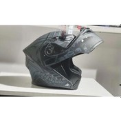 Resim Jk-20 Jk902 Çene Pedli Güneş Vizörlü Çeneden Açılır Kask H-2 Grey Xl Beden 