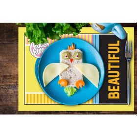 Resim Adawall Home Tweety Teams Kumaş Amerikan Servis 4'lü Set 35x50cm Çok Renkli 