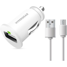 Resim HyperGear 2.1a 2x Hızlı Araç Şarj Aleti Set Type-c Kablo Beyaz 