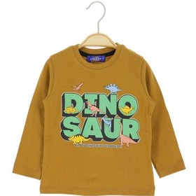 Resim Crassi Erkek Çocuk Sweatshirt Yazılı Kahverengi 