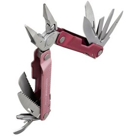 Resim Leatherman Kamp Rebar Heathered Cranberry Multi Tool Bordo 