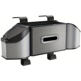 Resim Chuangyinshop Gri Evrensel Araç Koltuğu Düzenleyici, Tutacaklı Saklama Kutusu Ve Mendillik 