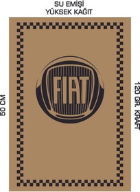 Resim duha trend 35x50 120 Gr. Kraft Kağıt Oto Paspası Fiat Dikey 100 Adet 