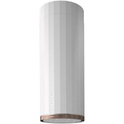 Resim Faber Mat Beyaz Corinthia Isola EV8+ 37 cm Ada Tip Ankastre Davlumbaz (110.0456.219) 