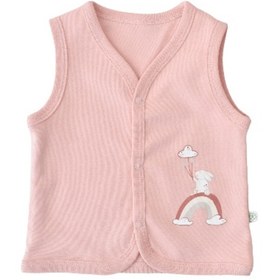 Resim Bibaby Biorganik Live Color Rabbit Yelek 61428 Somon 