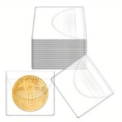 Resim 10/20/50 adet Tek Çanta Madeni Para Çevirme Tutucu Klipsi, Şeffaf PVC Madeni Para Koruyucusu, Tek Plastik Madeni Para Klipsi, Madeni Para Koruyucu Çantası, Madeni Paralar, Mücevherler, Küçük Eşyalar, Takı Ruloları için 