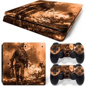 Resim Kt Decoration Battlefield Playstation 4 Slim Kasa Sticker Kaplama -01 