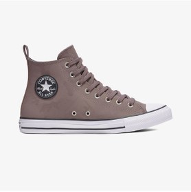 Resim Converse Chuck Taylor All Star Unisex Kahverengi Deri Sneaker Düz A10366c Kahverengi 