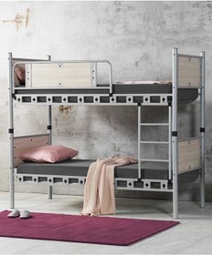 Resim Argimo Elegan Metal Ranza Ve Karyola 90 x 200 Beyaz 