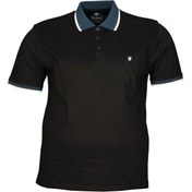 Resim FaLa Jeans Büyük Beden Poloyk Lakos Tişört 76115 Siyah 