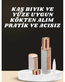 Resim Gld-spt- Kaş Bıyık Ve Yüz Epilasyon Aleti Ve Titreşimli Yüz Temizleme Masaj Aleti İkili Set 