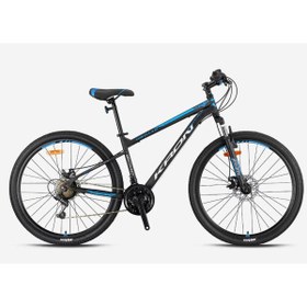 Resim Kron VORTEX 4.0 - 24 MTB - 14' - 21 VİTES - M.DISC - MAT SİYAH-GRİ/MAVİ 