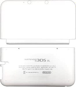 Resim Valley Of The Sun Beyaz Renk 3DSXL Ekstra Konut Case Kabukları A/E Yüz 2 ADET Set Değiştirme, Eski Büyük 3DS XL/LL 3DSLL El Oyun Konsolu, ABD Edition Dış AE Üst Faceplate/Alt Arka Kapak Plakaları 