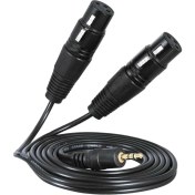 Resim 3.5mm Mini Stereo Trs Çift Xlr Yama Kablosu (Yurt Dışından) 
