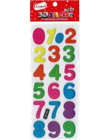 Resim Ticon 3d-17 Rakam Puffy Sticker 177568 