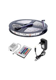 Resim Şerit Led Rgb 24 Tuşlu Kumandalı 16 Renk 3 Çip 5050 Smd 