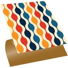 Resim Tink KENDİNDEN YAPIŞKANLI RENKLİ DALGA DESENLİ PVC KARO 30X30 CM 