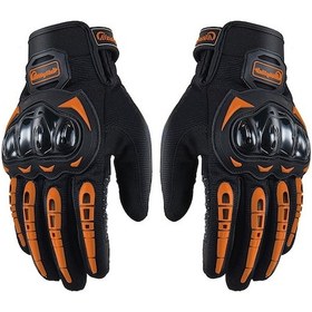 Resim Riding Tribe Mcs-17 Motosiklet Eldiveni Turuncu 