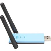 Resim Yuntech01 300mbps Wifi Sinyal Genişletici, Çift Antenli Usb Kablosuz Alıcı, 2.4ghz 802.11n/b/g Desteği, Güvenli Şifreleme, Mavi-siyah 
