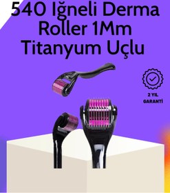 Resim Epilons Evde Güvenli Kullanım İçin Titanyum Derma Roller – Siyah Saplı 