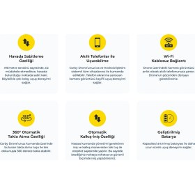 Resim Corby Cx028 zoom Sky Master 1080 P Kameralı Smart Drone Full Hd 