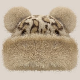 Resim 1 Adet Yeni Leopar Desenli Toplu Kulaklı Peluş Şapka, Tatlı ve Havalı Leopar Desenli Kalınlaştırılmış Sıcak Peluş Kulaklı Atmosfer Peluş Şapka, Şık ve Çok Yönlü Bere, Havuz Şapkası, Kadınlar İçin Moğol Bere 