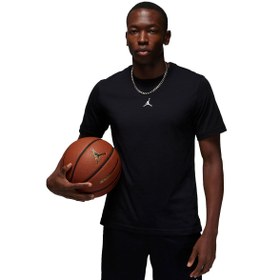 Resim Jordan Sport Dri-Fit Erkek Siyah Basketbol T-Shirt FN5829-010 