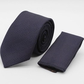 Resim İmza Lacivert - Turuncu Desenli 6 Cm Kravat 1090260117 