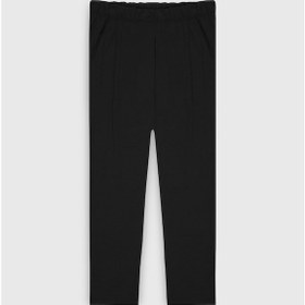 Resim AC&Co / Altınyıldız Classics Erkek Sıyah Pamuklu Standart Fit Normal Kesim Beli Lastikli Cepli Pijama Altı Sıyah Siyah 