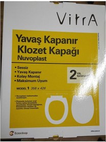 Resim VitrA Yavaş Kapanır Ses-yok Klozet Kapağı model 1 109-003-909 