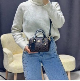 Resim Gesshop Kadın Mini Speedy El Omuz Çanta Bej - Vizon 
