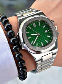 Resim Özel Tasarım Eşref Tek Saat Modeli Metal Kordon Takvimli Erkek Kol Saati-bileklik Hediyeli Yeşil 