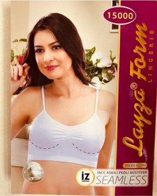 Resim Layza Form Ince Askılı Pedli Büstiyer Beyaz Xl Beyaz 