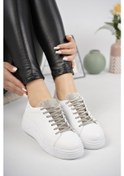 Resim Muggo Reina Kadın Garantili Günlük Yürüyüş Rahat Ve Tarz Kalın Taban Bağcıklı Sneaker Spor Ayakkabı 001 