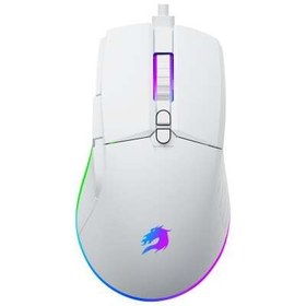 Resim GameBooster GB-M12W M12 Vital 12800 DPI Usb Kablolu Beyaz Gaming Optik Mouse RGB 