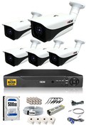 Resim 5 Kameralı 5 MP Sony Lensli 1080p Full HD Cepten İzle 500 Dış Güvenlik Kamerası Sistemi DS-7070HD-SET5-500 IDS