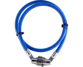 Resim Badem10 Şifreli Bisiklet Halat Zincir Kilidi 65 cm Çelik Kilit Çap 7 mm Ø Hırsız Önleme Güvenlik 1 Adet 