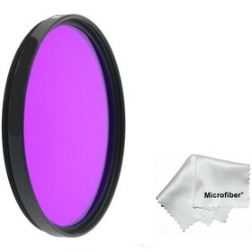 Resim 58Mm Lensler için Full Color Düz Renk Purple Mor Efekt Filtre 