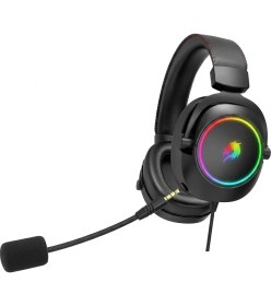 Resim Gamebooster GB-H44 Rgb 7.1 USB Kablolu Kulak Üstü Oyuncu Kulaklığı (Extrakulaklık Pad Süngeri) 